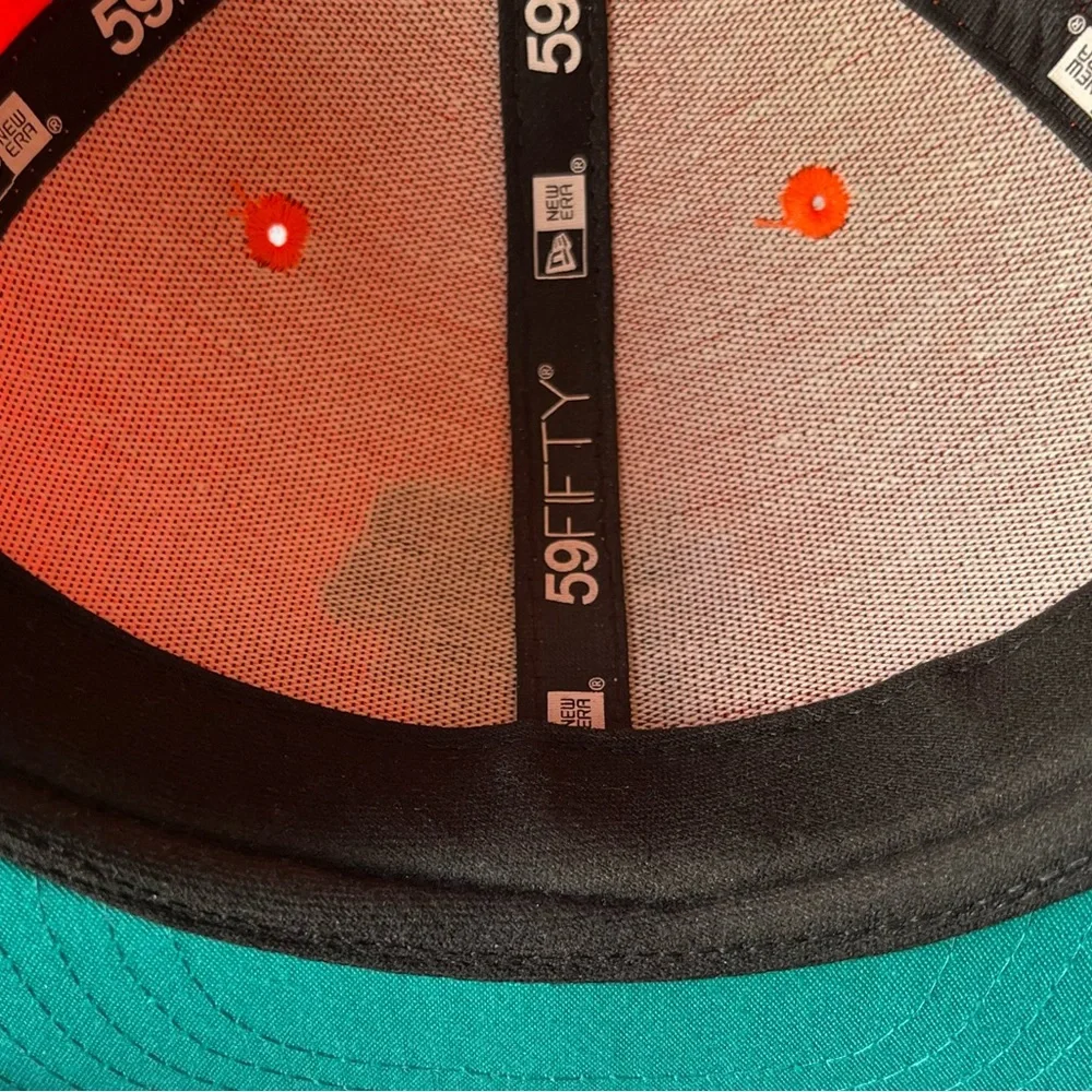 New Era 59Fifty Miami Dolphins Fitted Hat, 7 1/4 Throwback Cap NFL
